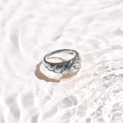 Oval Stone Dome Ring