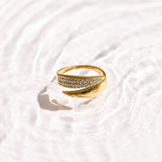 Pavé Crystal Wrap Ring