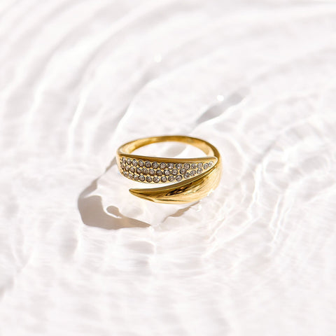 Pavé Crystal Wrap Ring