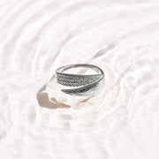 Pavé Crystal Wrap Ring