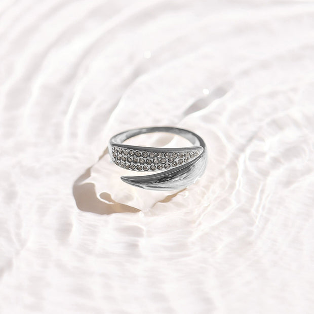 Pavé Crystal Wrap Ring