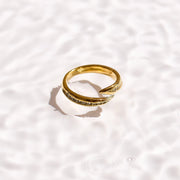 Crystal Curve Wrap Ring