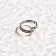 Crystal Curve Wrap Ring