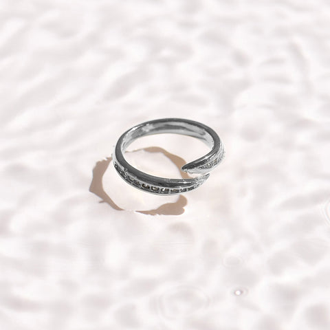 Crystal Curve Wrap Ring