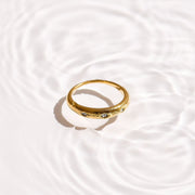 Starburst Crystal Band Ring