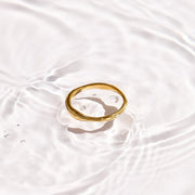 Smooth Wave Band Ring