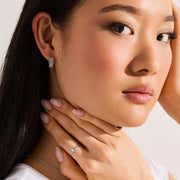 Pavé Crystal Huggie Hoop Earrings