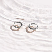 Crystal Dot Hoop Earrings