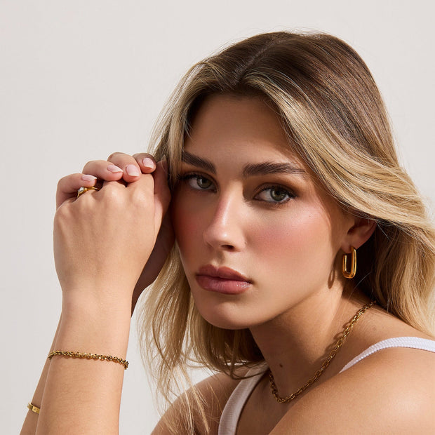 Rounded Link Chain Bracelet