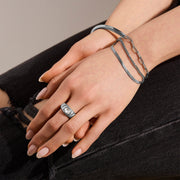 Triple Chain Mixed Link Bracelet