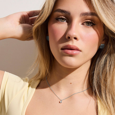 Solitaire Crystal Necklace