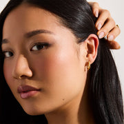 Bold Oval Hoop Earrings