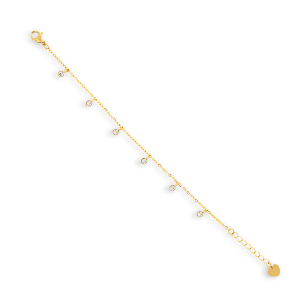 Dainty Crystal Drop Bracelet - EVRYJEWELS