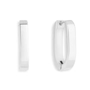 Slim Block Hoops - EVRYJEWELS