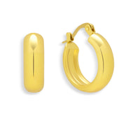 Chunky Dome Hoop Earrings - EVRYJEWELS