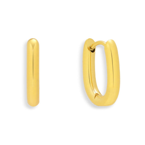 Bold Oval Hoop Earrings - EVRYJEWELS