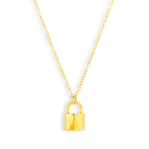 Lock Pendant Necklace - EVRYJEWELS