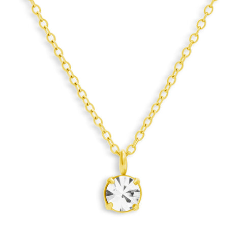 Solitaire Crystal Necklace - EVRYJEWELS