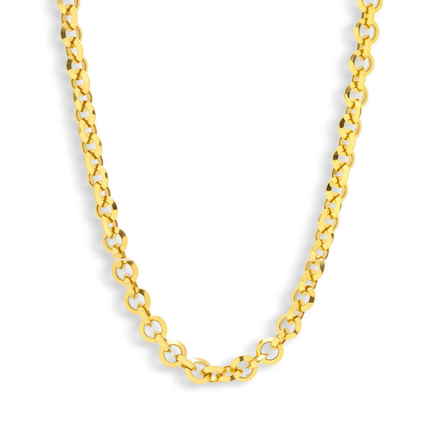 Chunky Round Link Chain Necklace - EVRYJEWELS