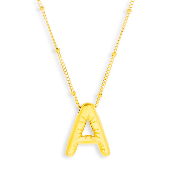 Bold Letter Initial Necklace - EVRYJEWELS
