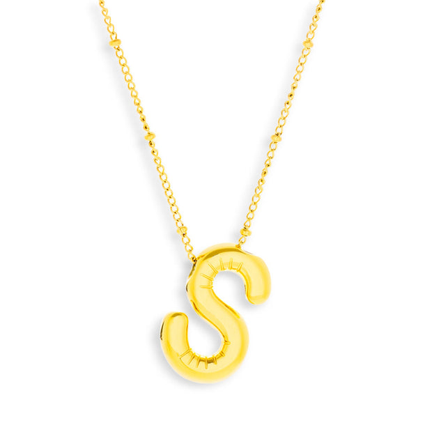 Bold Letter Initial Necklace - EVRYJEWELS