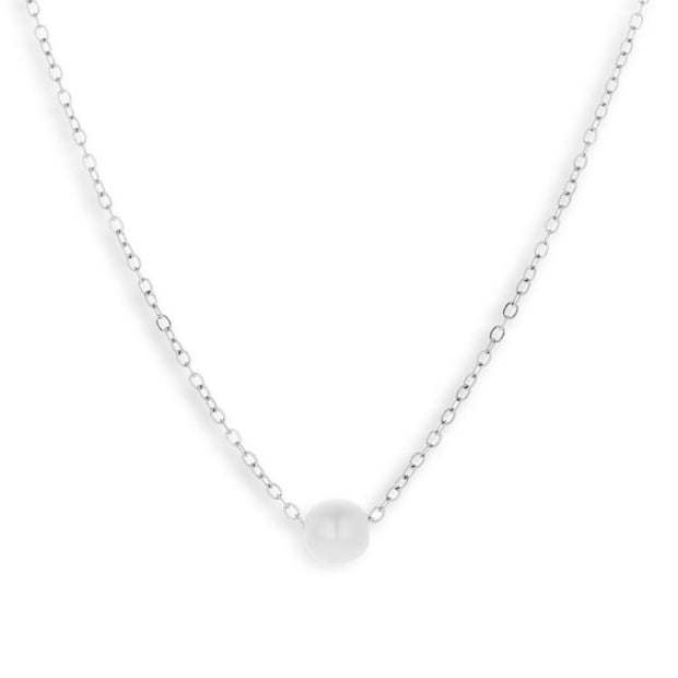 Single Pearl Drop Necklace - EVRYJEWELS
