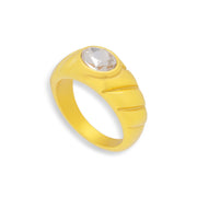 Oval Stone Dome Ring - EVRYJEWELS