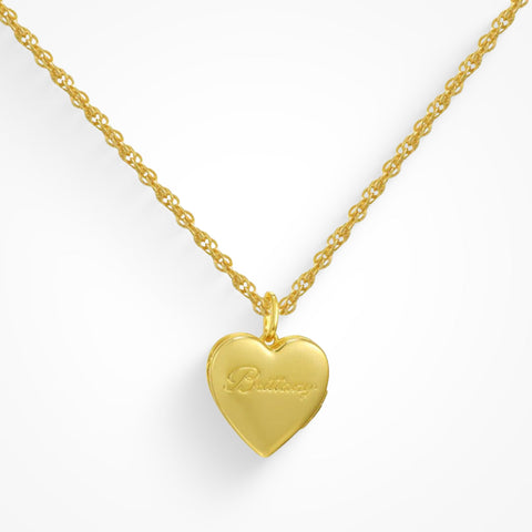 Custom/Personalized Heart Locket Necklace - EVRYJEWELS