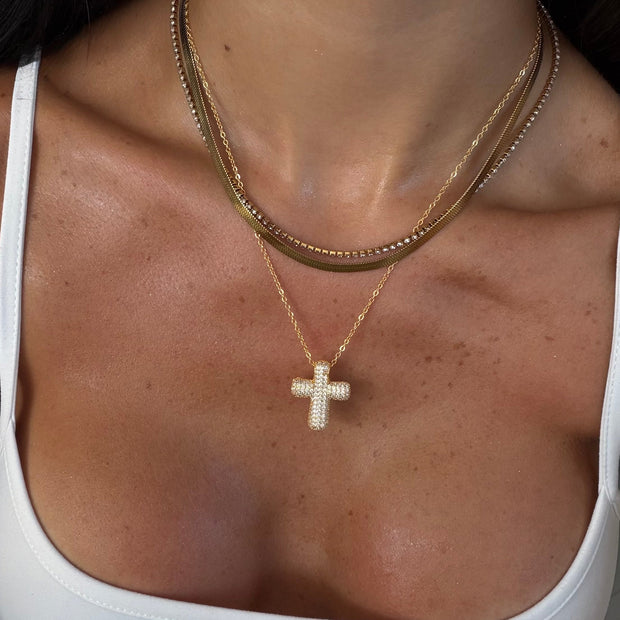 Forever Blessed Cross Necklace