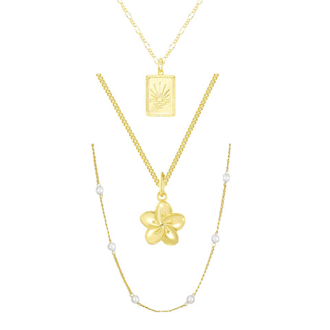 Glow Up Bundle : 3 Piece Necklace Bundle - EVRYJEWELS