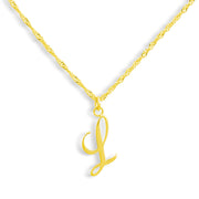 Golden Letter Necklace - EVRYJEWELS
