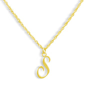 Golden Letter Necklace - EVRYJEWELS