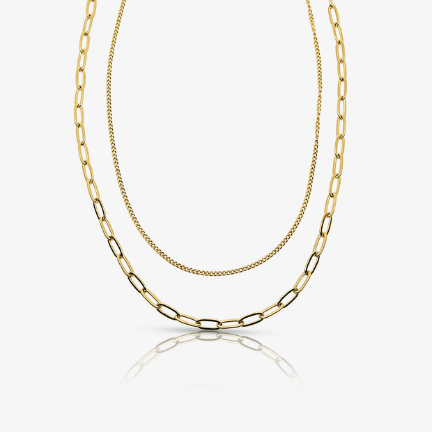 Perfect Pair Double Layered Necklace - EVRYJEWELS