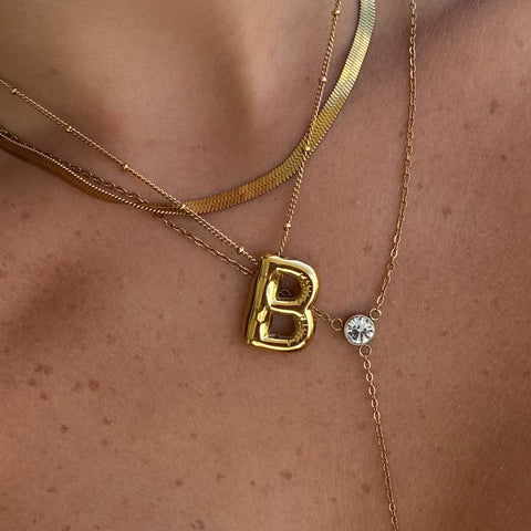 Starburst Initial Necklace - EVRYJEWELS