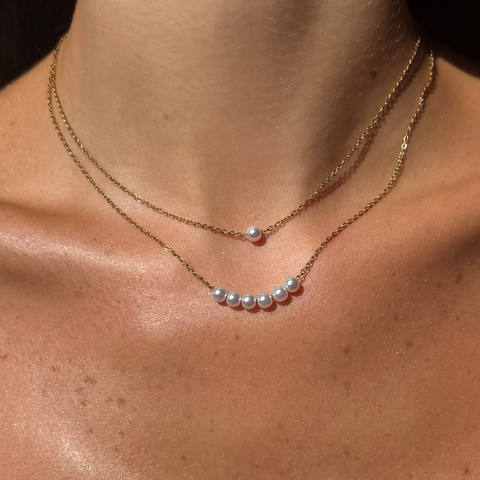 Opalina Pearl Necklace Set