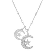 Star and Crescent Necklace - EVRYJEWELS