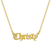 Custom/Personalized Nameplate Cable Necklace - EVRYJEWELS