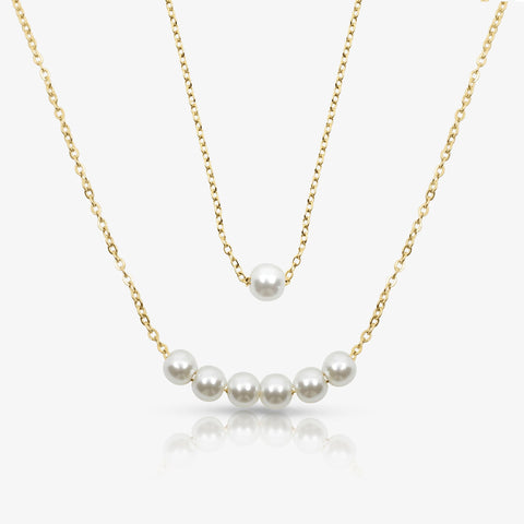 Opalina Pearl Necklace Set
