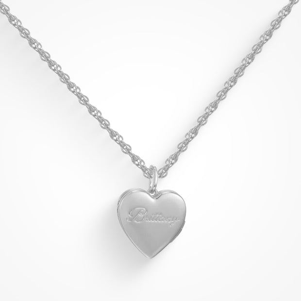 Custom/Personalized Heart Locket Necklace - EVRYJEWELS