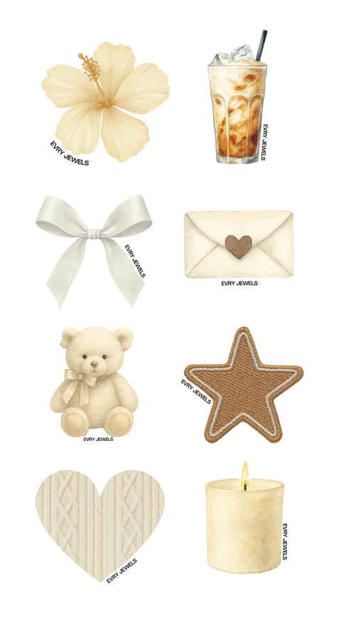 Cozy Vanilla Sticker Pack - EVRYJEWELS